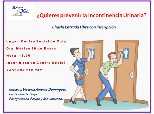 Charla sobre Incontinencia de orina- 26Enero2016